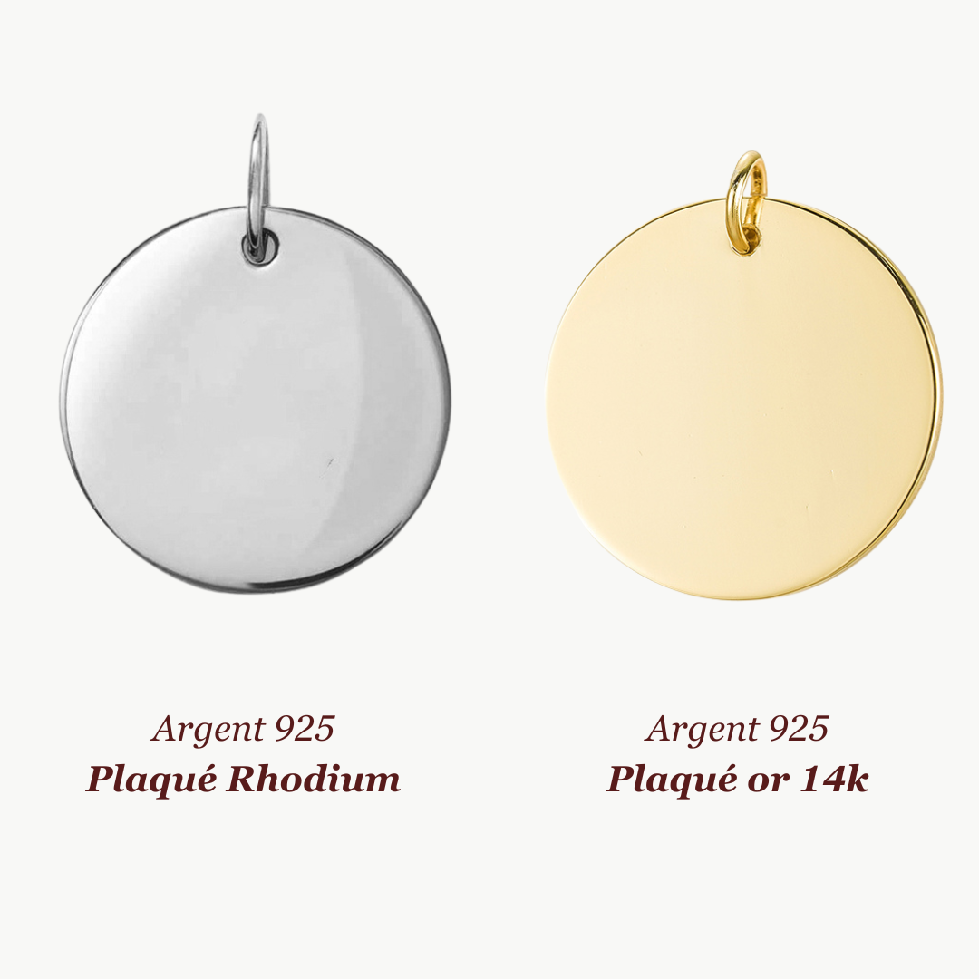 Pendentif rond | Dessin et écriture