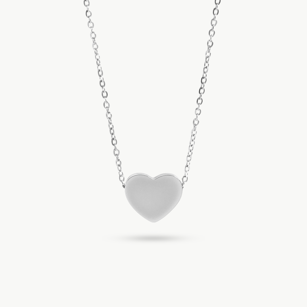 Collier Coeur Gravure