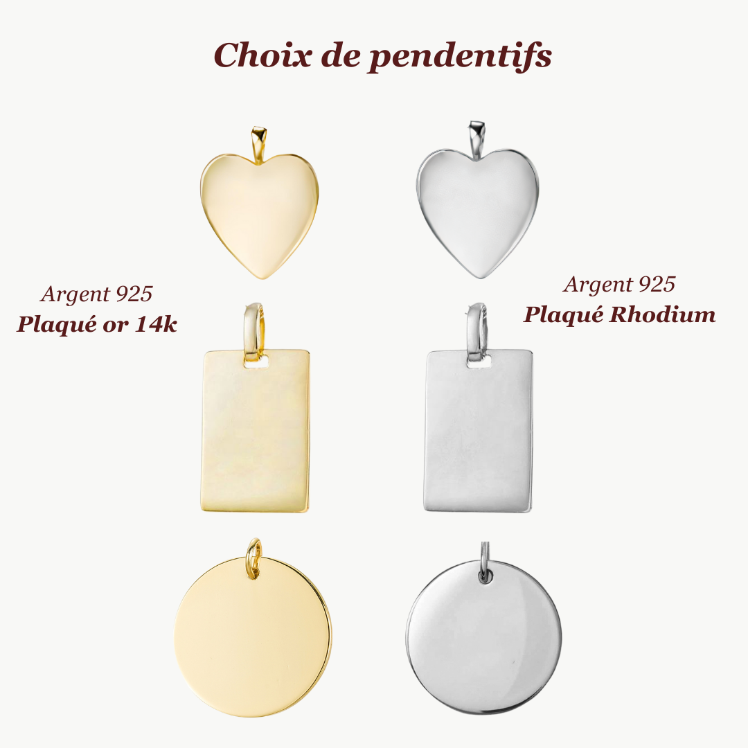 Gravure Dessin & Ecriture| Argent Plaqué Or