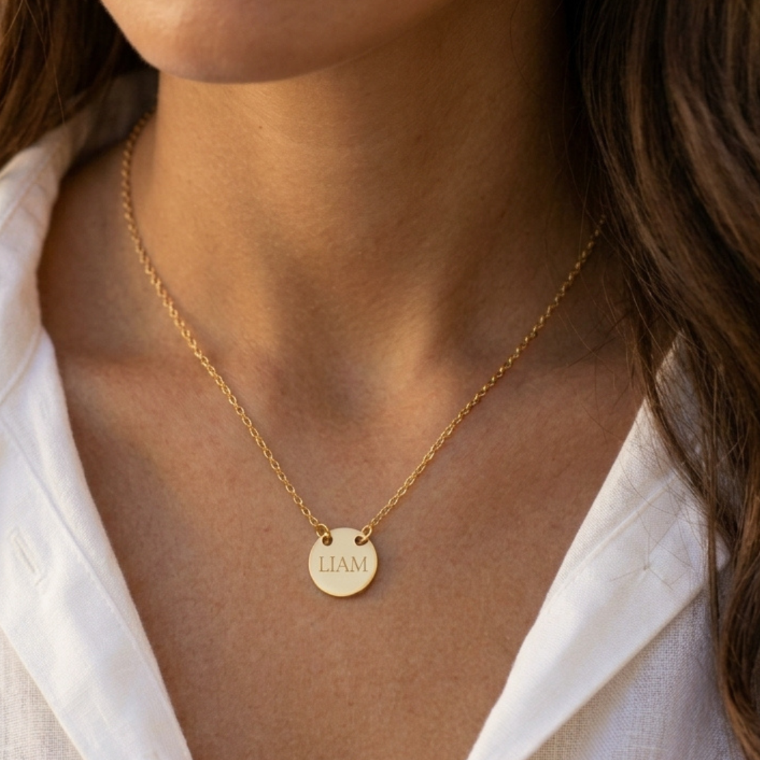Collier Cercle Gravure