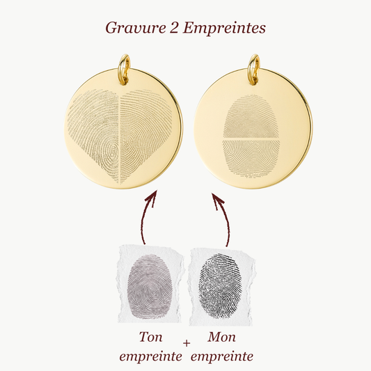 Pendentif rond | 2 Empreintes
